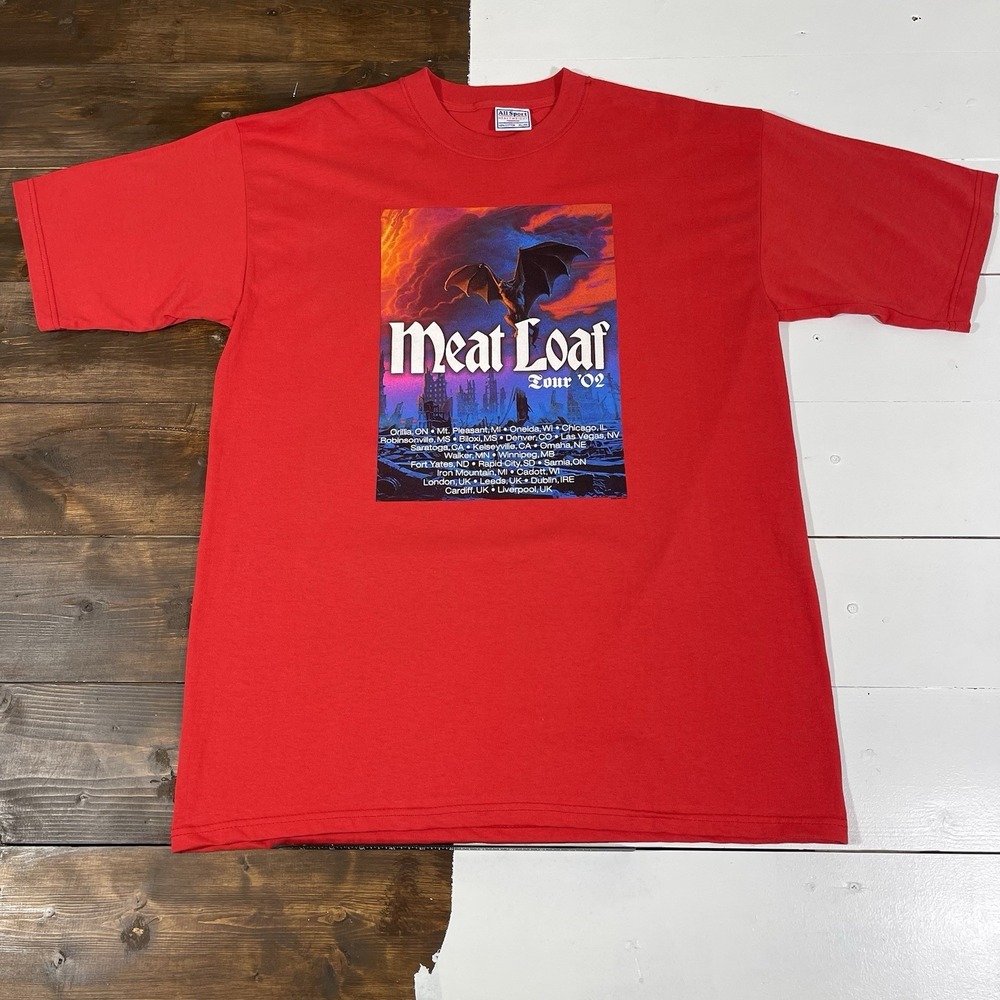 Vintage 2002 MeatLoaf Bat Out Of Hell Tour T-Shirt